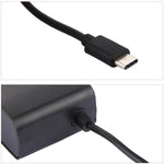 Adaptateur secteur pour console Nintendo Switch (NS), alimentation 5 V CC, câble de 1,5 m, prise européenne (noir).
