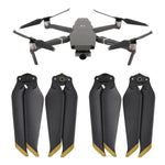 2 paires d'hélices à dégagement rapide silencieuses 8743F pour DJI Mavic 2 Pro / Zoom, 2 paires dorées pour DJI Mavic 2, 2 paires argentées pour DJI Mavic 2