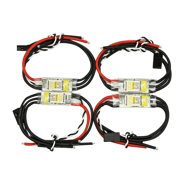 Kit de motorisation Flycolor Raptor Series, comprenant 4 variateurs de vitesse 20 A, 4 moteurs 2300 KV et 4 hélices 5045 (2300 KV).