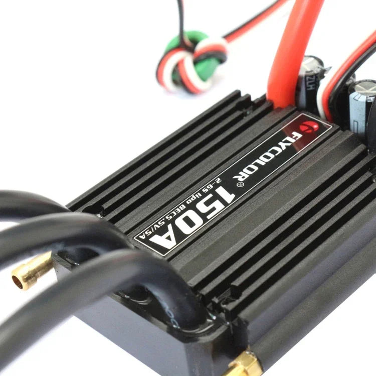 Contrôleur de vitesse électronique étanche Flycolor Flymoster Series 150A 2-6S pour bateau radiocommandé, 150A 2-6S