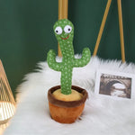 Cactus électrique dansant et chantant, poupée cadeau de Noël pour enfants avec 120 chansons anglaises, batterie intégrée