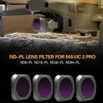 Filtres ND-PL Sunnylife M2P-FI538 ND8-PL + ND16-PL + ND32-PL + ND64-PL pour DJI Mavic 2 Pro