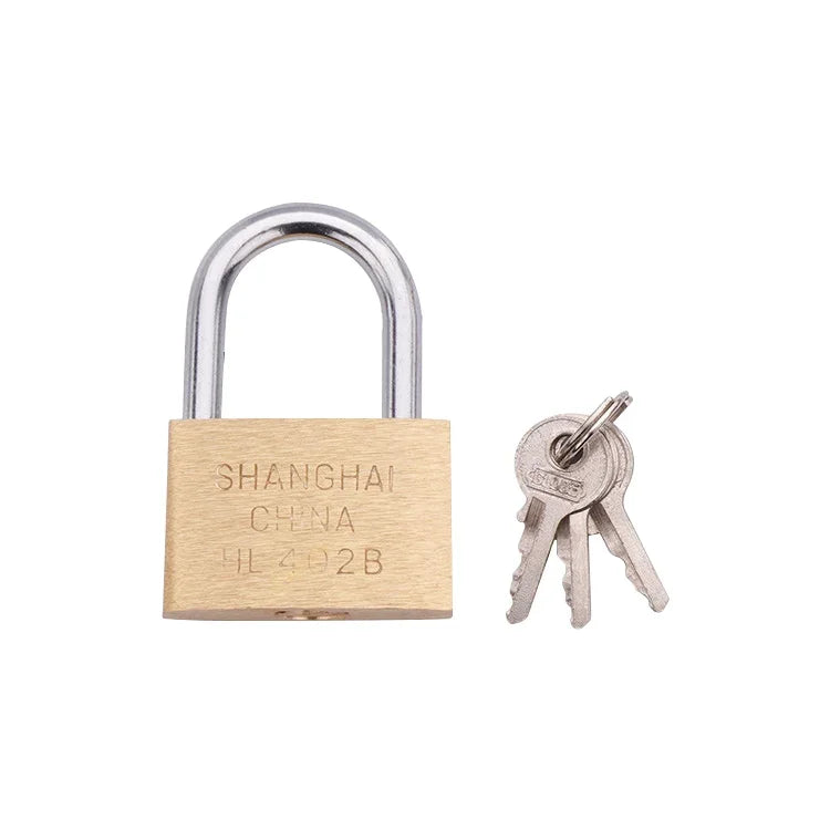 Cadenas en Cuivre Petit, Style : Verrou Court, Ouverture 25mm, Court, Ouverture 25mm