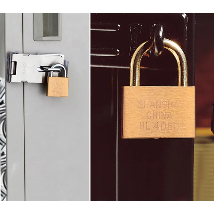 Cadenas en Cuivre Petit, Style : Verrou Court, Ouverture 25mm, Court, Ouverture 25mm