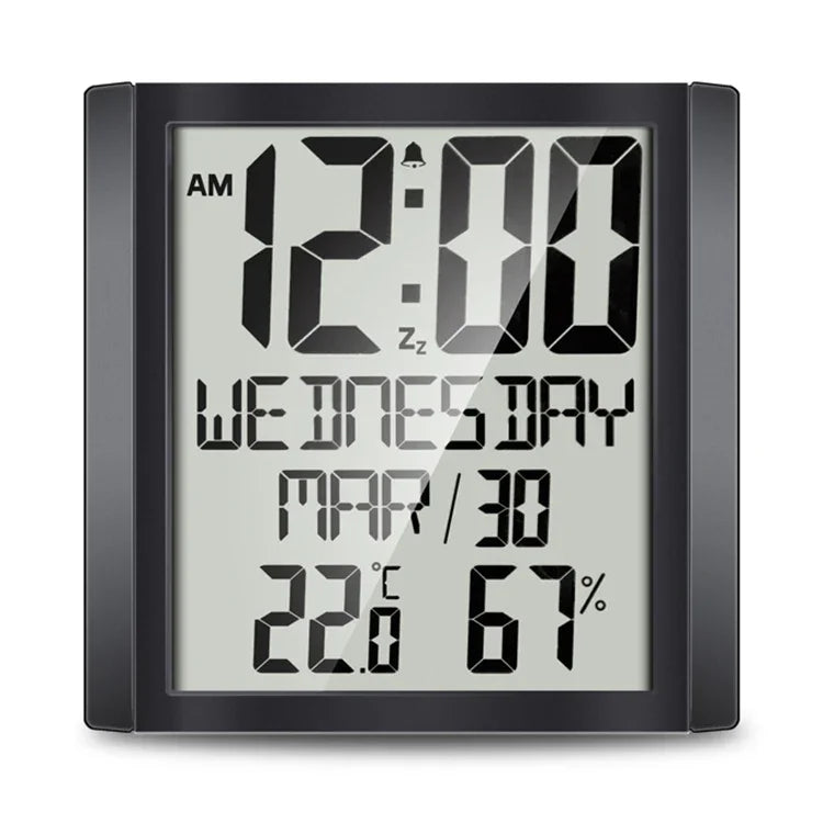 TS-8608 Horloge grand écran multifonction Thermomètre hygromètre créatif pour la maison, TS-8608