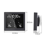 TS-WP10-W Horloge murale étanche pour salle de bain Minuteur Thermomètre Hygromètre domestique, TS-WP10-W, TS-WP10-B