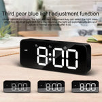 Réveil multifonctionnel à commande vocale XM905 Horloge murale électronique LED