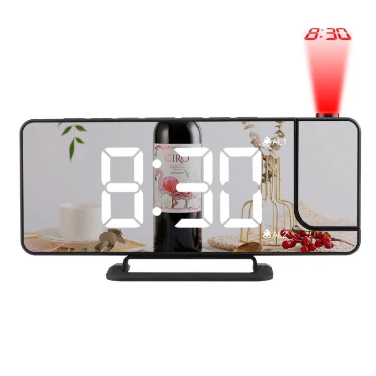 Réveil numérique TS-9210 avec projection miroir, affichage de l'heure et projection, TS-9210