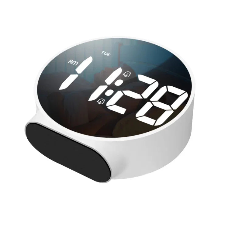 Horloge miroir LED ronde multifonction 8816, 8816(Noir), 8816(Blanc)