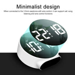 Horloge miroir LED ronde multifonction 8816, 8816(Noir), 8816(Blanc)
