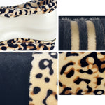 Leopard Grain Steering Wheel Cover, Adaptation Steering Wheel Diameter: 37-38 cm, 37-38cm Beige, 37-38cm Coffee, 37-38cm Magenta, 37-38cm Black