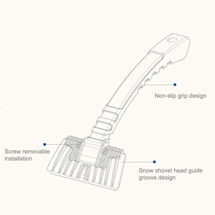 Car Snow Shovel Auto Ice Scraper Winter Road Safety Cleaning Tools Defrost Deicing Removal Rain Water Snow Brush, Ice Scraper