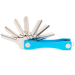 Clip de rangement portable pour clés en métal, (rose), (vert), (gris), (rouge), (noir)