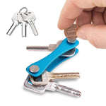 Clip de rangement portable pour clés en métal, (rose), (vert), (gris), (rouge), (noir)