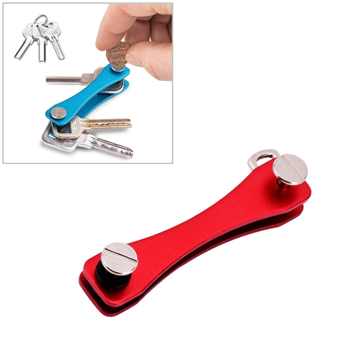 Clip de rangement portable pour clés en métal, (rose), (vert), (gris), (rouge), (noir)