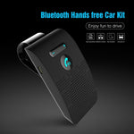 Kit mains libres voiture SP09 Bluetooth sans fil multipoint V4.2, haut-parleur, support lecture vocale & capteur de vibration
