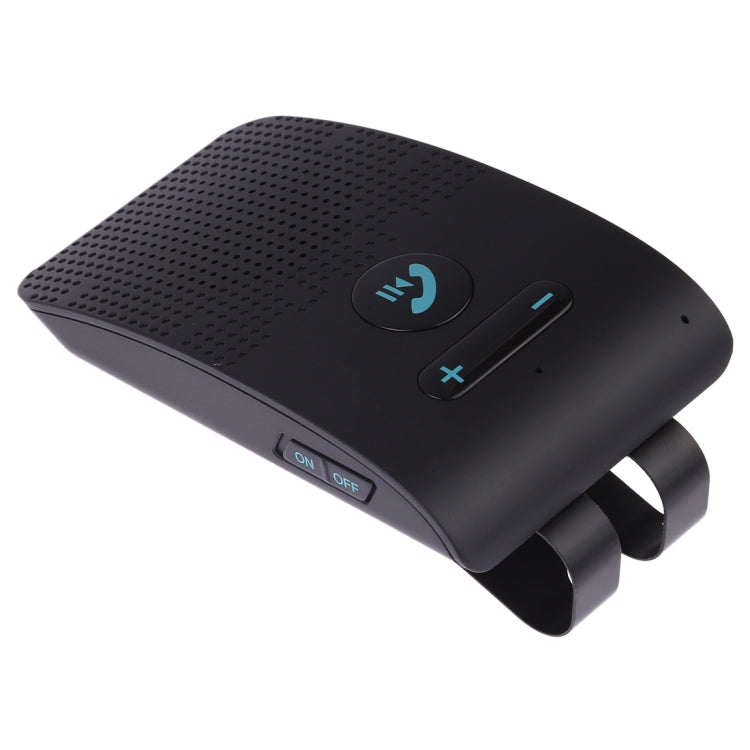 Kit mains libres voiture SP09 Bluetooth sans fil multipoint V4.2, haut-parleur, support lecture vocale & capteur de vibration