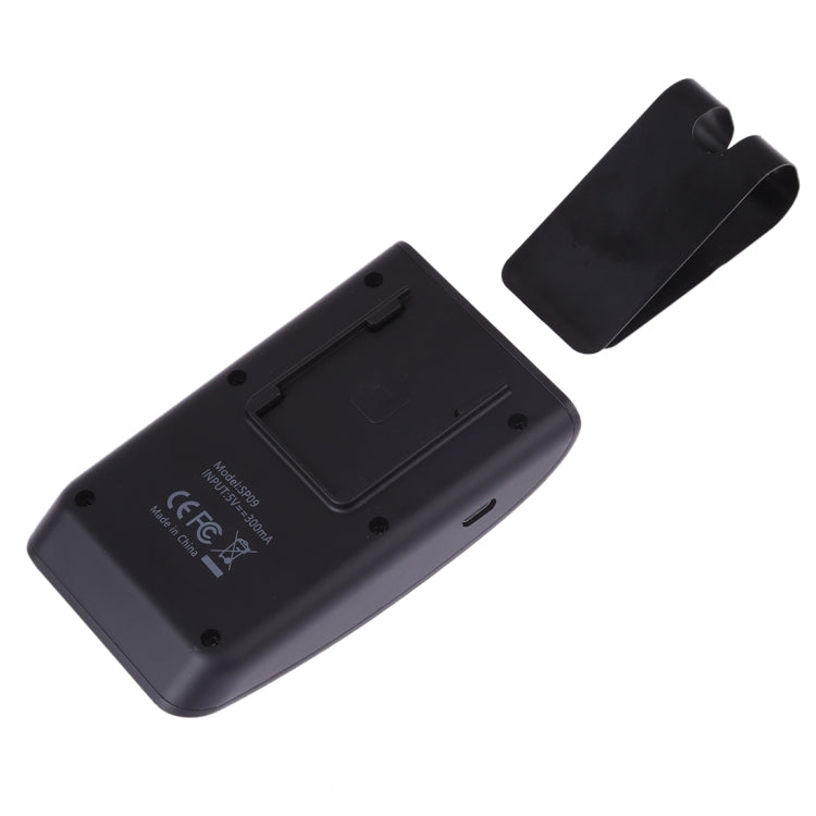 Kit mains libres voiture SP09 Bluetooth sans fil multipoint V4.2, haut-parleur, support lecture vocale & capteur de vibration