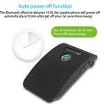 Kit mains libres voiture SP09 Bluetooth sans fil multipoint V4.2, haut-parleur, support lecture vocale & capteur de vibration