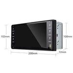 Navigateur GPS de voiture 848V 16 7 pouces à écran multi-touch, support carte TF / USB / AUX / lecteur MP5 / liens miroir Android et iPhone, 848V