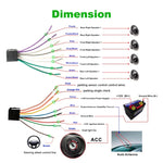 Navigateur GPS de voiture 848V 16 7 pouces à écran multi-touch, support carte TF / USB / AUX / lecteur MP5 / liens miroir Android et iPhone, 848V