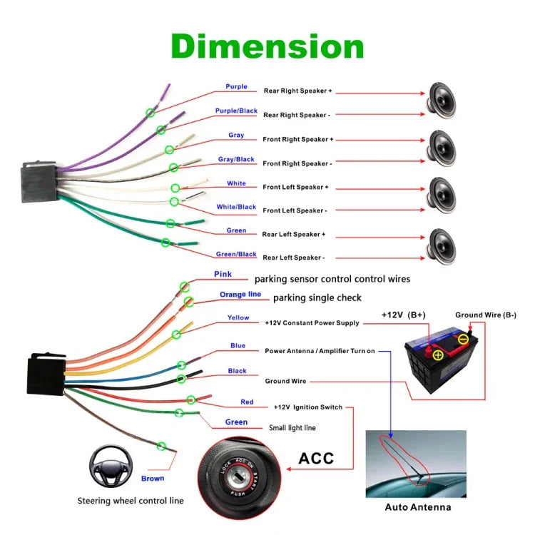 Navigateur GPS de voiture 848V 16 7 pouces à écran multi-touch, support carte TF / USB / AUX / lecteur MP5 / liens miroir Android et iPhone, 848V