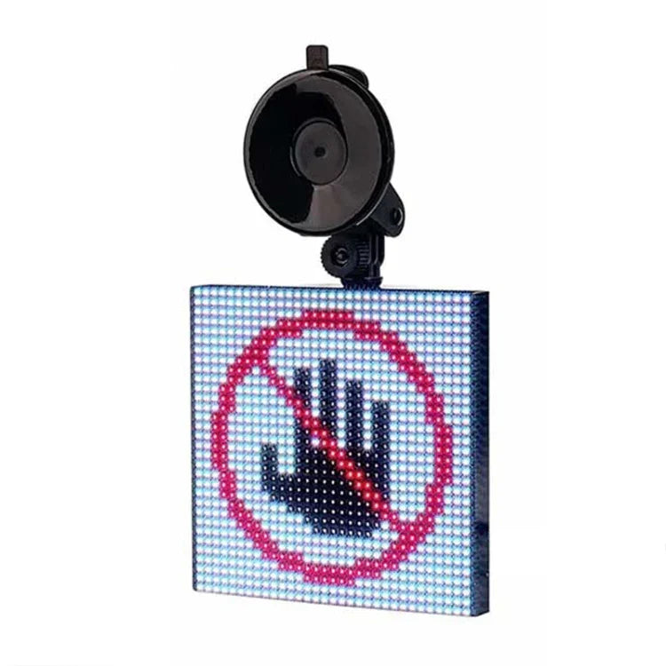 Panneau LED de voiture 32x32 pixels, couleur, sans fil, contrôle par application Bluetooth, émoticônes, affichage LED, éclairage, 32x32 pixels, chargement de voiture