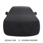 Housse de voiture berline en coton élastique isolant thermique anti-poussière et anti-UV, taille : S, 4,3 m~4,65 m, taille : S, 4,3 m~4,65 m