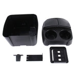 SHUNWEI SD-1605 Multifunction 3 in 1 Car Cup Holder Drink Bottle Can Garbage Can Portable Vehicle Trash Can Bin Rubbish Bin Organizer, SD-1605 Black, SD-1605 Khaki