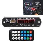 Platine décodeur audio MP3 12 V pour voiture, radio FM, TF, USB, AUX 3,5 mm, sans Bluetooth ni enregistrement, sans Bluetooth ni enregistrement