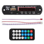 Platine décodeur audio MP3 12 V pour voiture, radio FM, TF, USB, AUX 3,5 mm, sans Bluetooth ni enregistrement, sans Bluetooth ni enregistrement