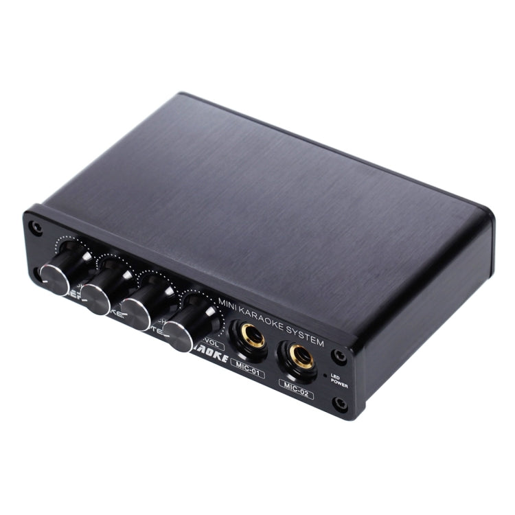 A933 Mini Système Machine Karaoké Table de Mixage Audio Amplificateur pour PC / TV / Téléphones Portables, Prise en Charge RCA in / 2 Entrées Micro, A933