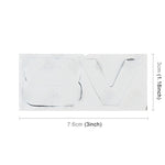 V8 Separate Shape Car Metal Body Decorative Sticker, V8 Separate Shape