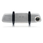 Enregistreur voiture V100 avec écran tactile LCD 7 pouces, miroir de vue arrière avec caméra séparée, angle de vue large 170 degrés, support vision nocturne / enregistrement en boucle / détection de mouvement / capteur G / carte TF, 7 pouces