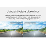 Enregistreur voiture V100 avec écran tactile LCD 7 pouces, miroir de vue arrière avec caméra séparée, angle de vue large 170 degrés, support vision nocturne / enregistrement en boucle / détection de mouvement / capteur G / carte TF, 7 pouces