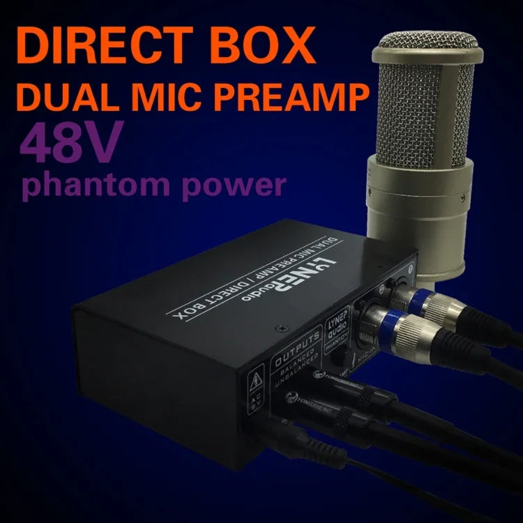 Amplificateur de microphone 2 canaux LINEPAUDIO A961 pour guitare électrique et basse électrique, A961