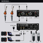 Amplificateur de microphone 2 canaux LINEPAUDIO A961 pour guitare électrique et basse électrique, A961