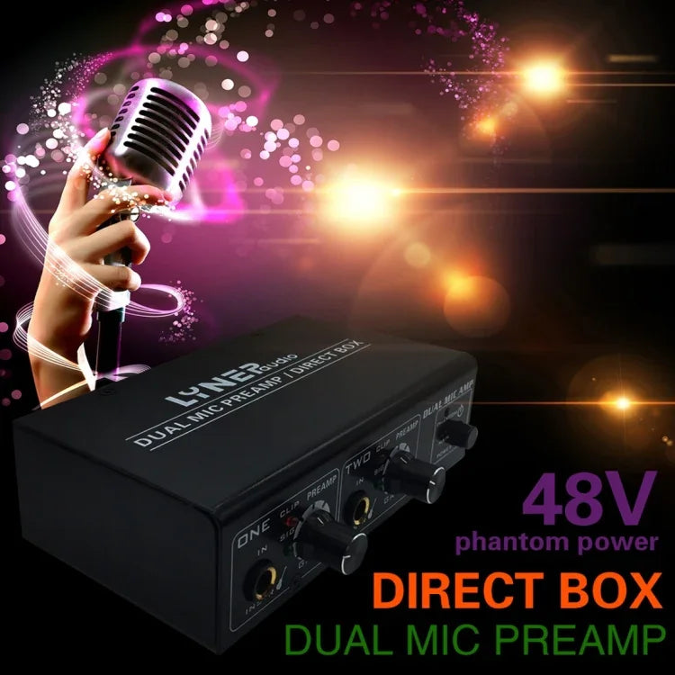 Amplificateur de microphone 2 canaux LINEPAUDIO A961 pour guitare électrique et basse électrique, A961
