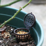 10 pièces d'outils de bonsaï, produits de jardinage, boîtes d'engrais pour bonsaï avec couvercle, petite taille : 4 x 3 cm, petite taille : 4 x 3 cm
