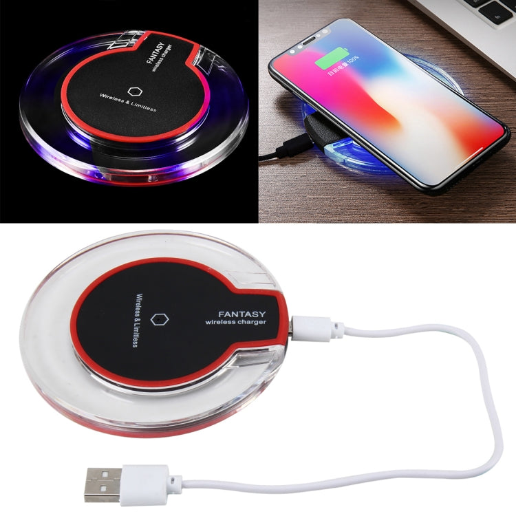Chargeur sans fil 15W Safety Wireless et Limitless standard QI, chargeur rapide avec câble micro USB, noir et blanc