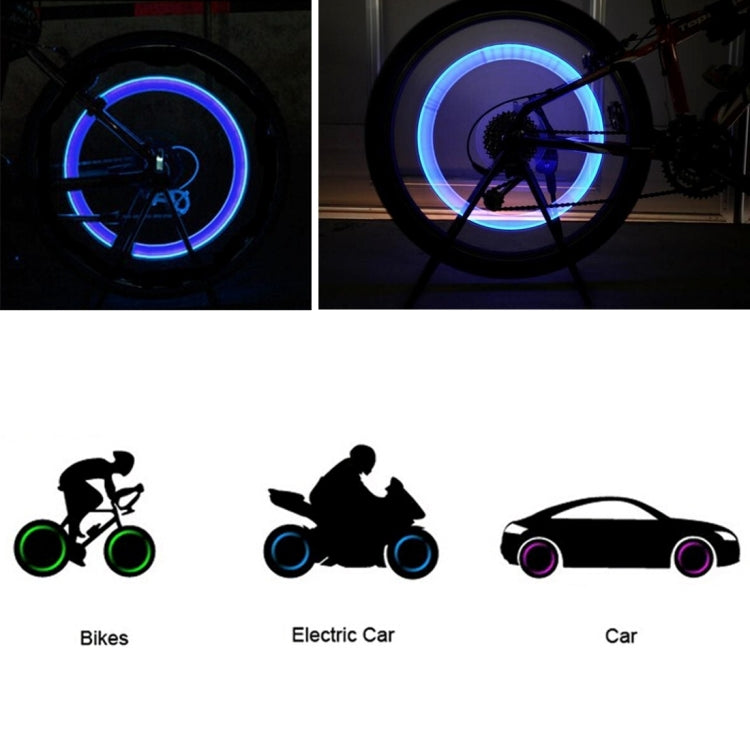 2 lampes de pneu de roue avec batterie pour voiture / moto / vélo