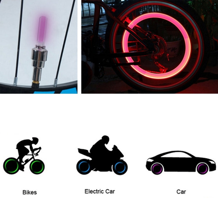 2 lampes de pneu de roue avec batterie pour voiture / moto / vélo