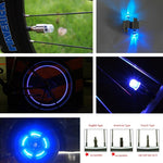 2 lampes de valve de pneu avec batterie pour voiture / moto / vélo