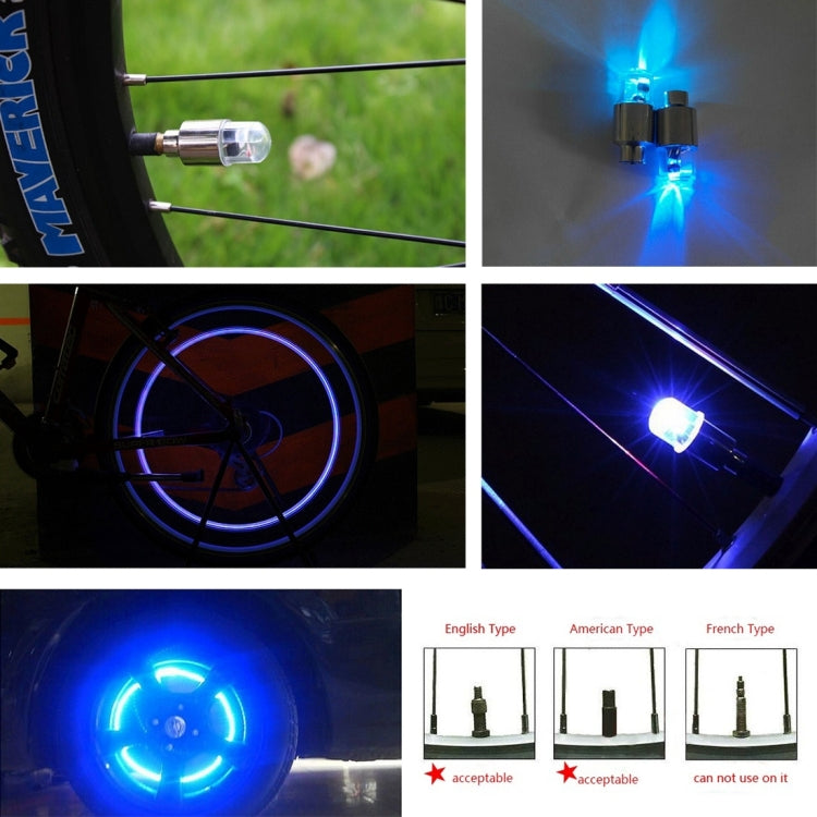 2 lampes de valve de pneu avec batterie pour voiture / moto / vélo