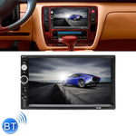 7010B HD 2 Din 7 pouces Autoradio Bluetooth Récepteur Lecteur MP5, Support FM & USB & Carte TF, 7010B