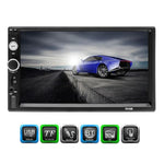 7010B HD 2 Din 7 pouces Autoradio Bluetooth Récepteur Lecteur MP5, Support FM & USB & Carte TF, 7010B
