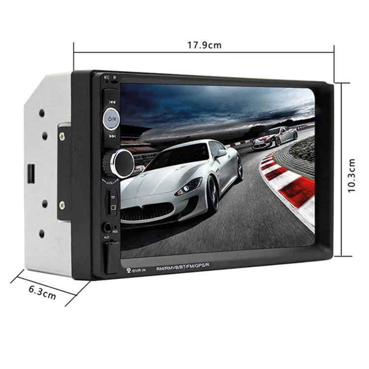 7010B HD 2 Din 7 pouces Autoradio Bluetooth Récepteur Lecteur MP5, Support FM & USB & Carte TF, 7010B