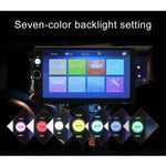 7010B HD 2 Din 7 pouces Autoradio Bluetooth Récepteur Lecteur MP5, Support FM & USB & Carte TF, 7010B