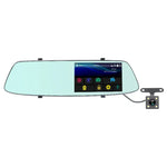 Enregistreur de voiture avec écran tactile LCD 5 pouces G705, miroir de vue arrière avec caméra séparée, angle de vue large de 170 degrés, support enregistrement en boucle / détection de mouvement / capteur G / carte TF, G705