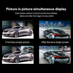 Enregistreur de voiture avec écran tactile LCD 5 pouces G705, miroir de vue arrière avec caméra séparée, angle de vue large de 170 degrés, support enregistrement en boucle / détection de mouvement / capteur G / carte TF, G705